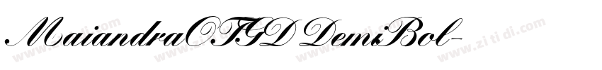 MaiandraOTGD DemiBol字体转换